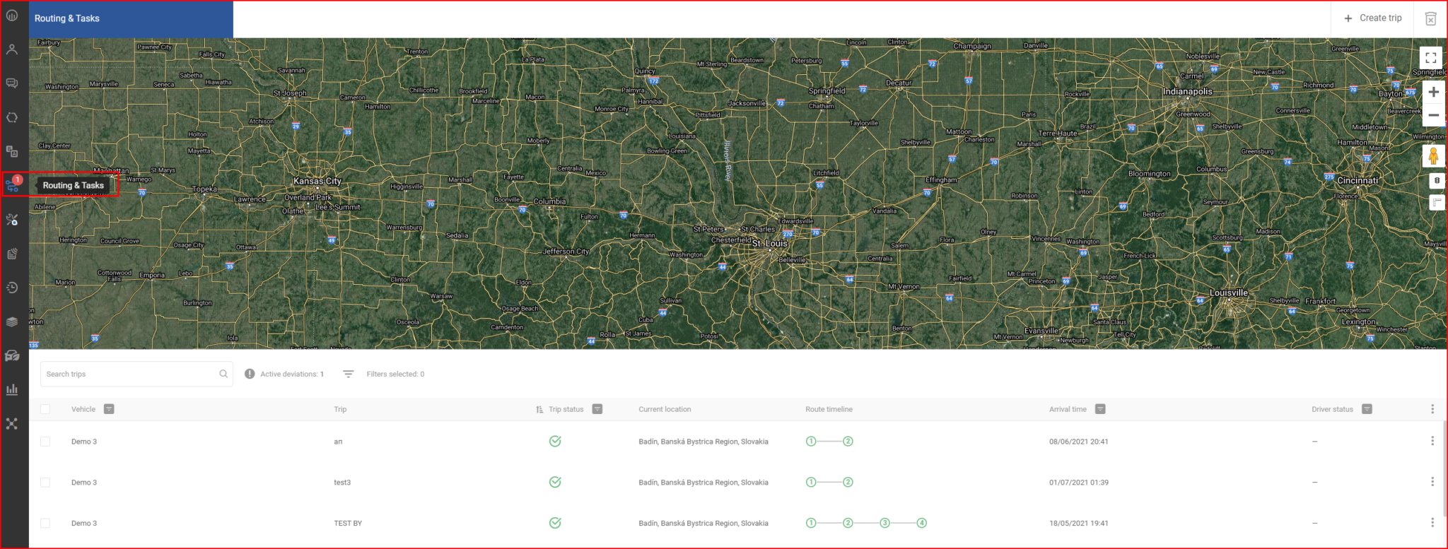 Routing & Tasks menu – FMS documentation